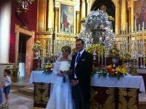 en el altar