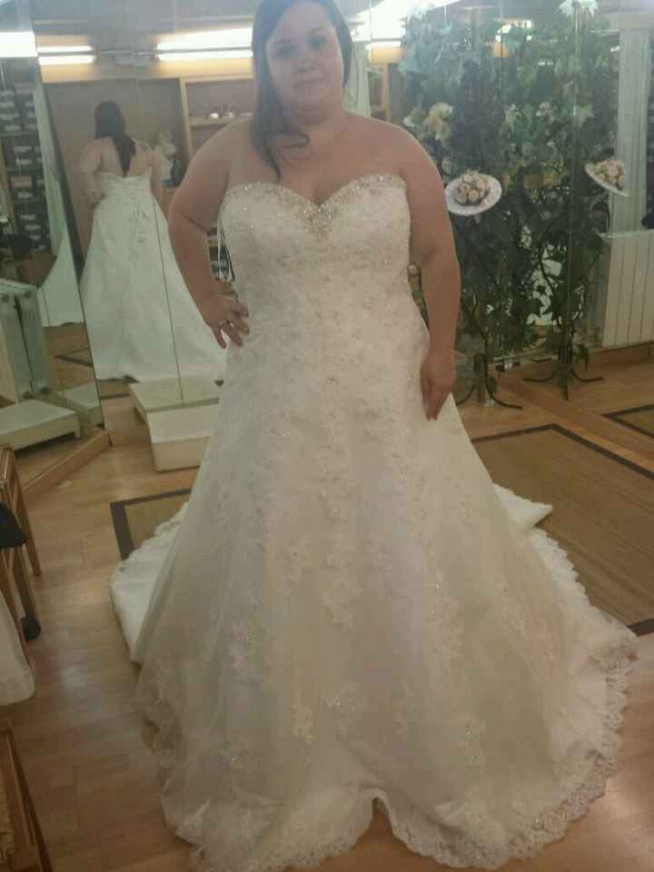 Vestido de novia para rellenita - 1