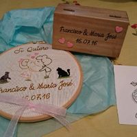 Bastidor para alianzas y cajita de arras - 1