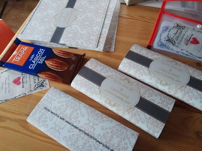 Nuestras invitaciones Diy+chocolate - 3