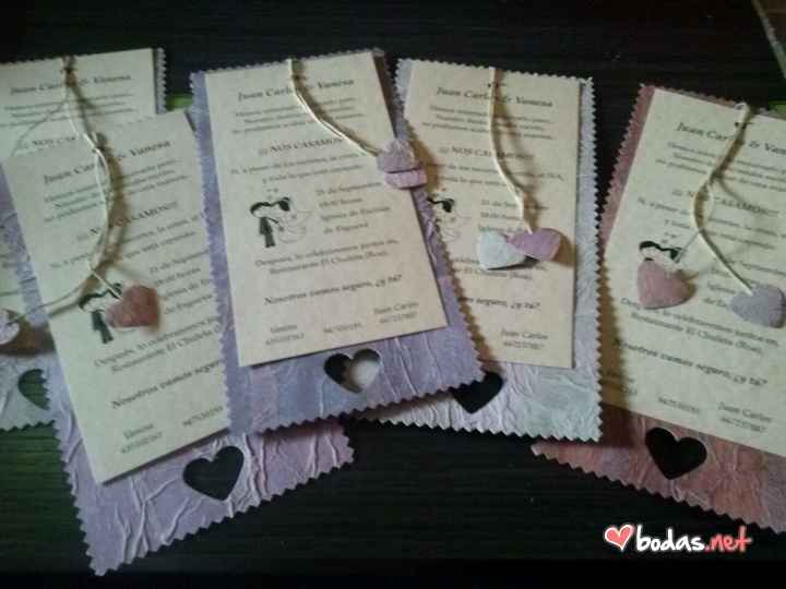 Invitaciones hechas por mi