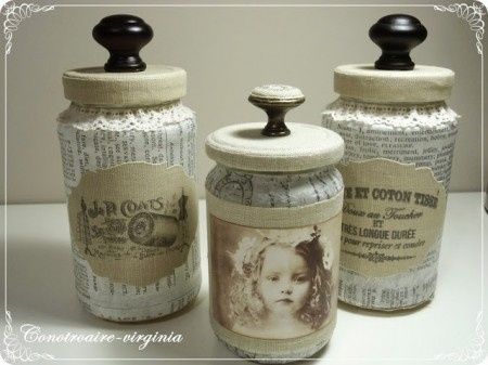Tutorial Frascos decorados
