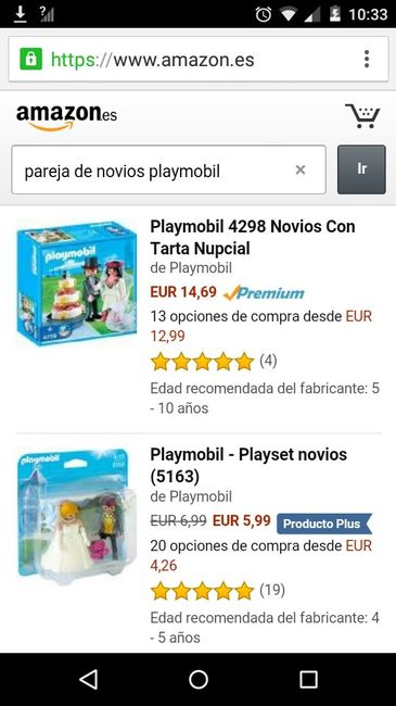 Portaalianzas playmobil novios - 2