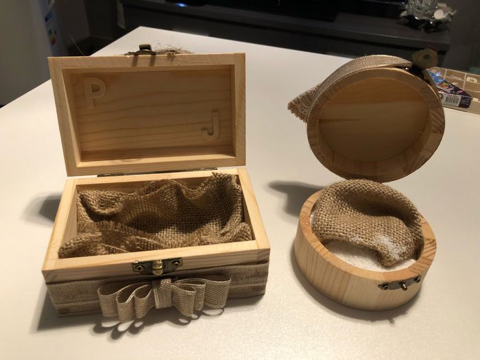 Cajitas para Arras y Anillos terminadas!! - 2
