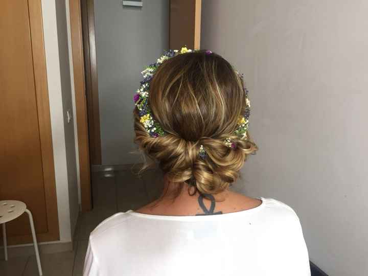 ¿alguien ha llevado el día de su boda este tipo de peinado? - 1
