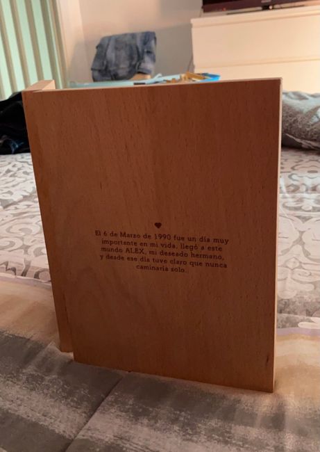 Libro de madera para hermanos 2