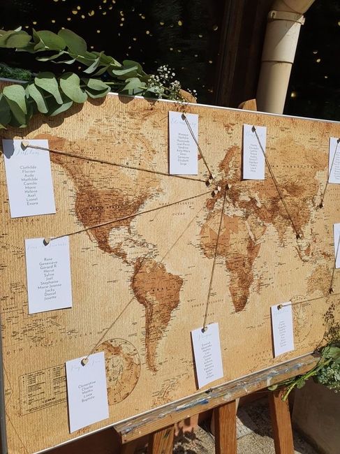 ¿Te gusta viajar? ¡Incluye este seating plan en tu boda! 🌏 2