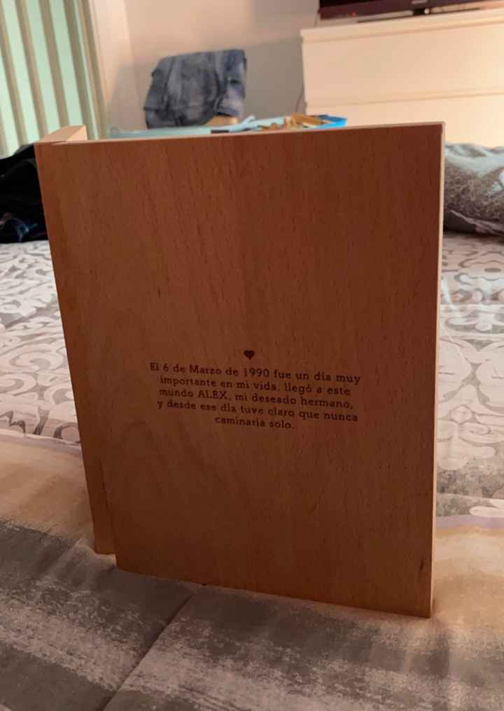 Libro de madera para hermanos - 2
