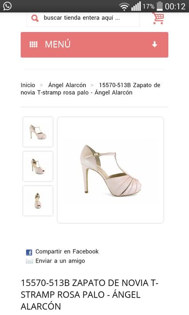 Encontrar zapatos rosa palo - 1