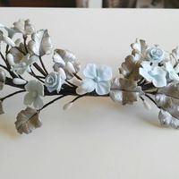 Tocado de flores de porcelana!!! - 1