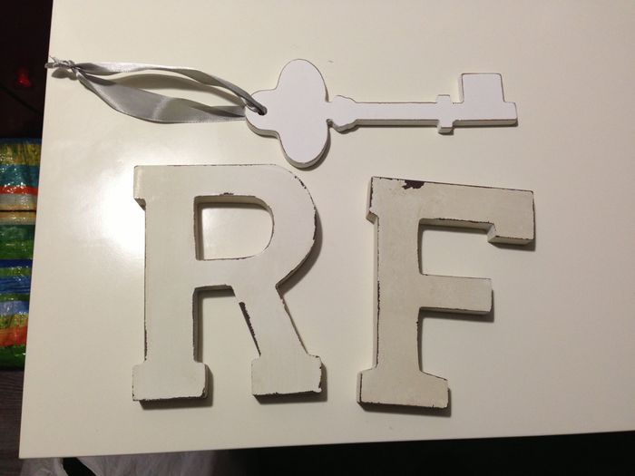 Letras para la mesa y llave slepping planning