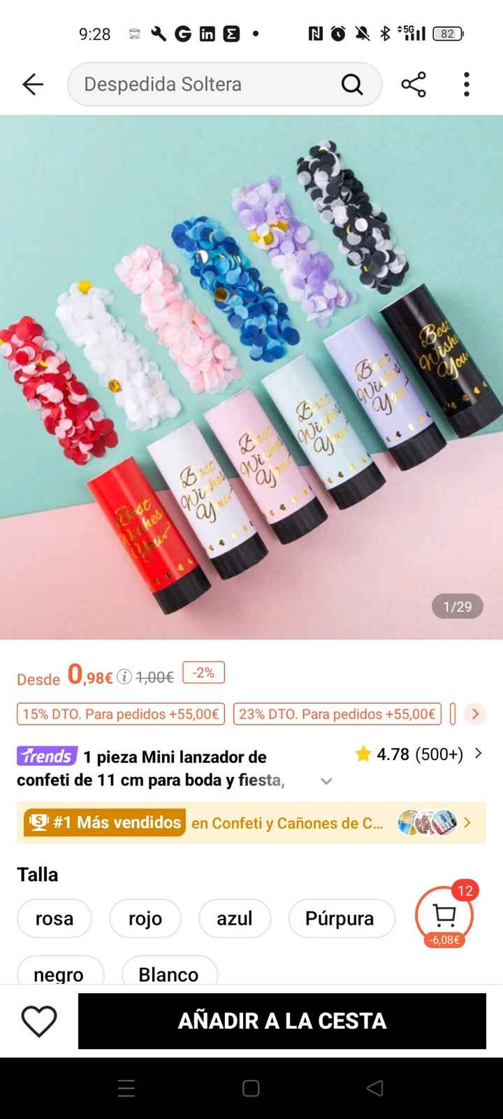 Cañones de confeti - 1
