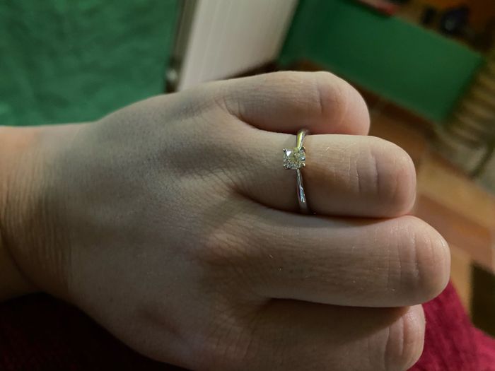 Anillo de compromiso/ pedida 9