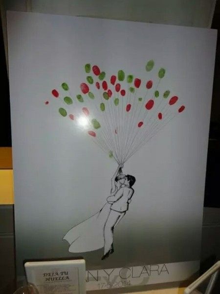 Árbol de huellas despues de la boda - 1