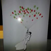Árbol de huellas despues de la boda - 1