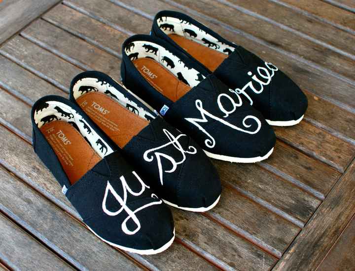 Zapatos de novio con mensaje 1