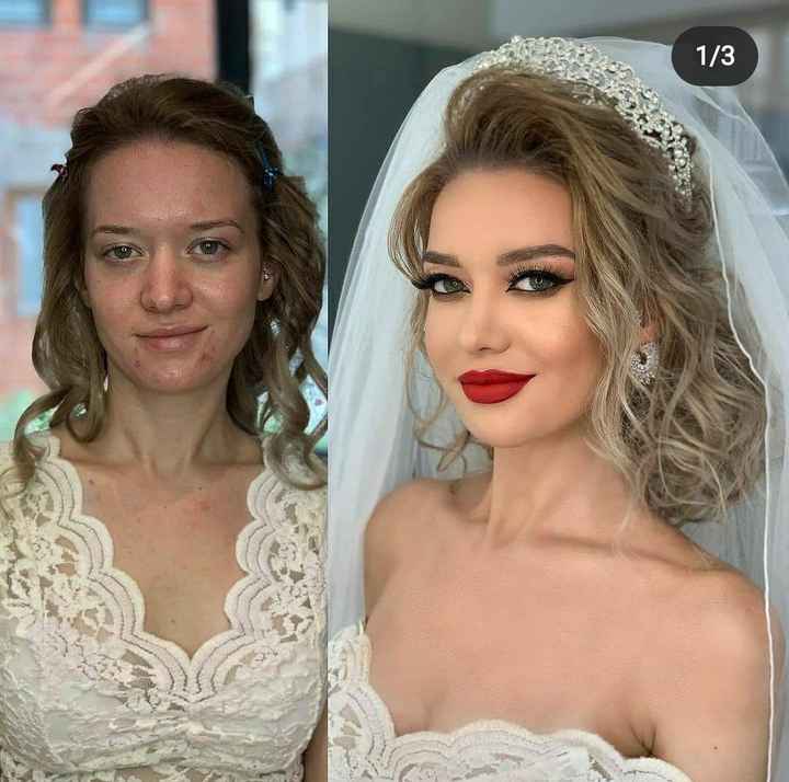 Transformación con el maquillaje 1