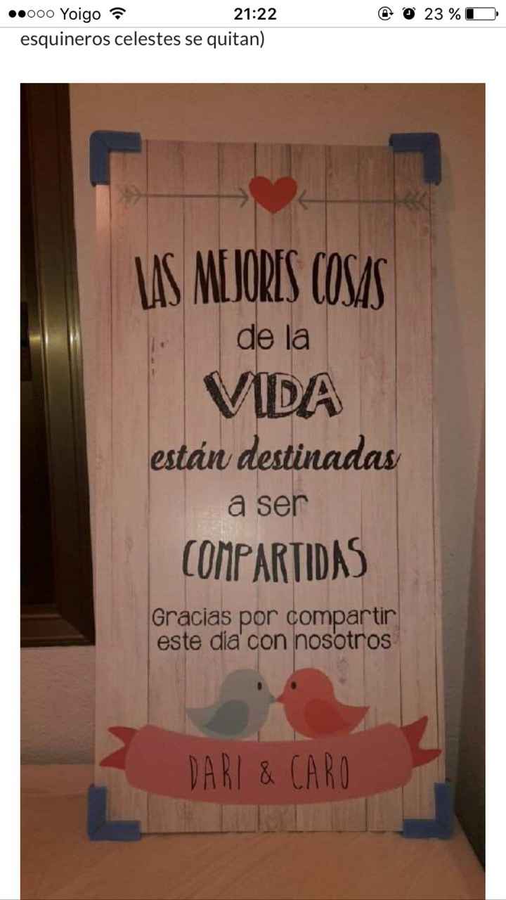 Cartel de Bienvenida - 1