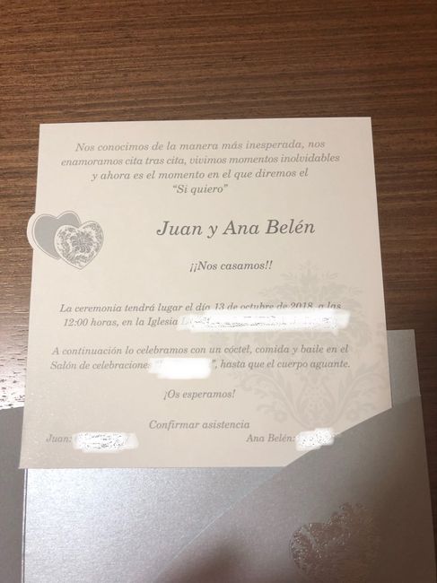 Ya tenemos las invitaciones 👏🏻👏🏻 - 2
