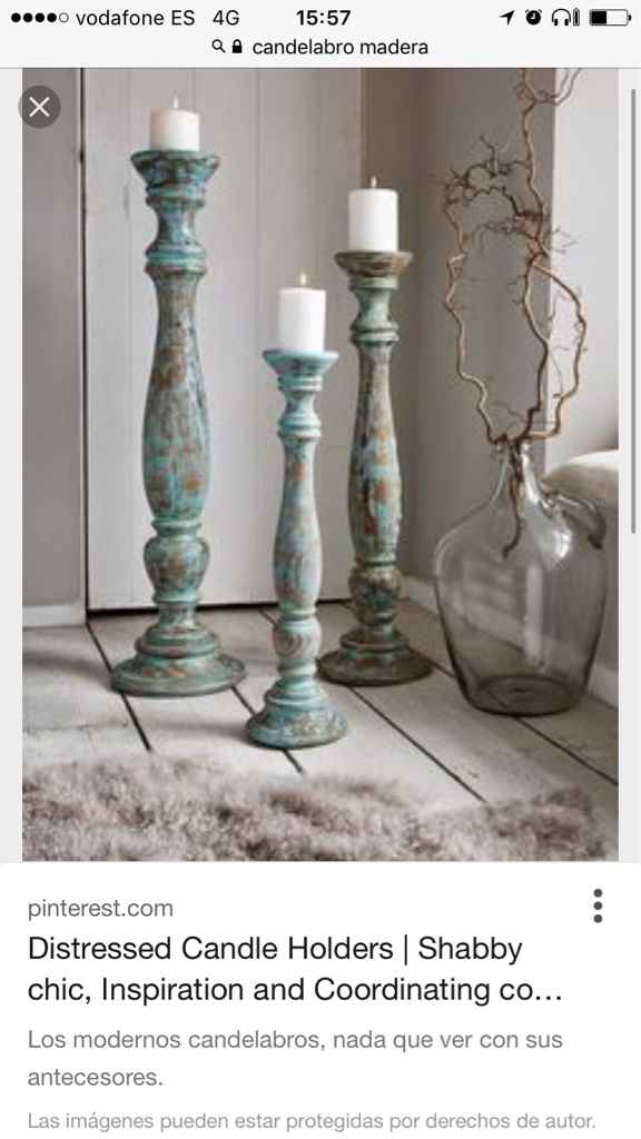 Candelabros madera - 1
