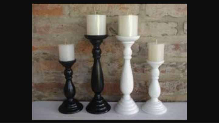 Candelabros madera - 2
