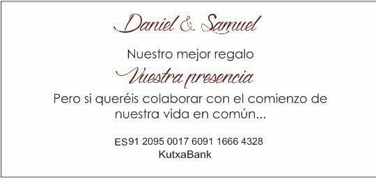 Incluir o no tarjeta con n de cuenta en la invitación - 1