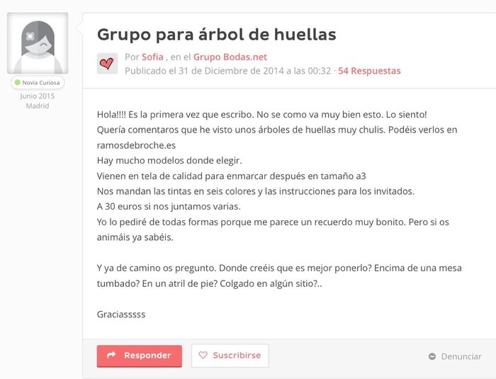 Arbol de huellas - 1