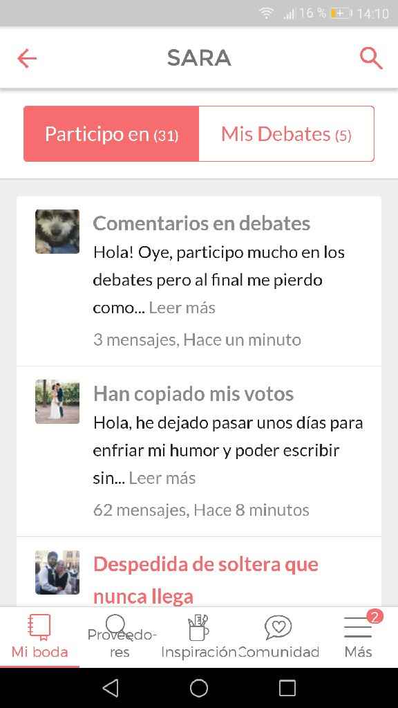  Comentarios en debates - 1