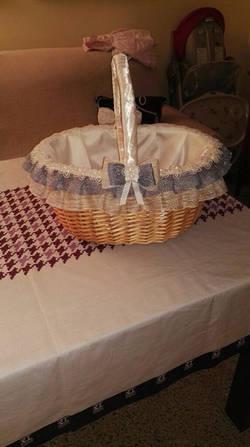 Mi cesta para llevar los regalos de los invitados! - 3