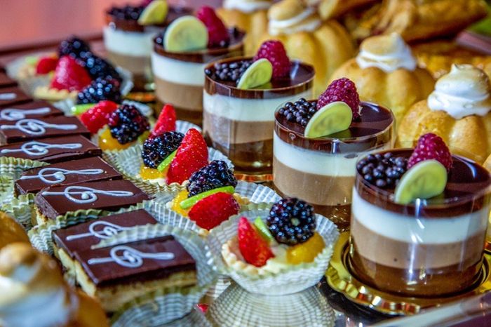 3...Mini dulces y copas