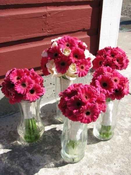 Decoracion con gerberas