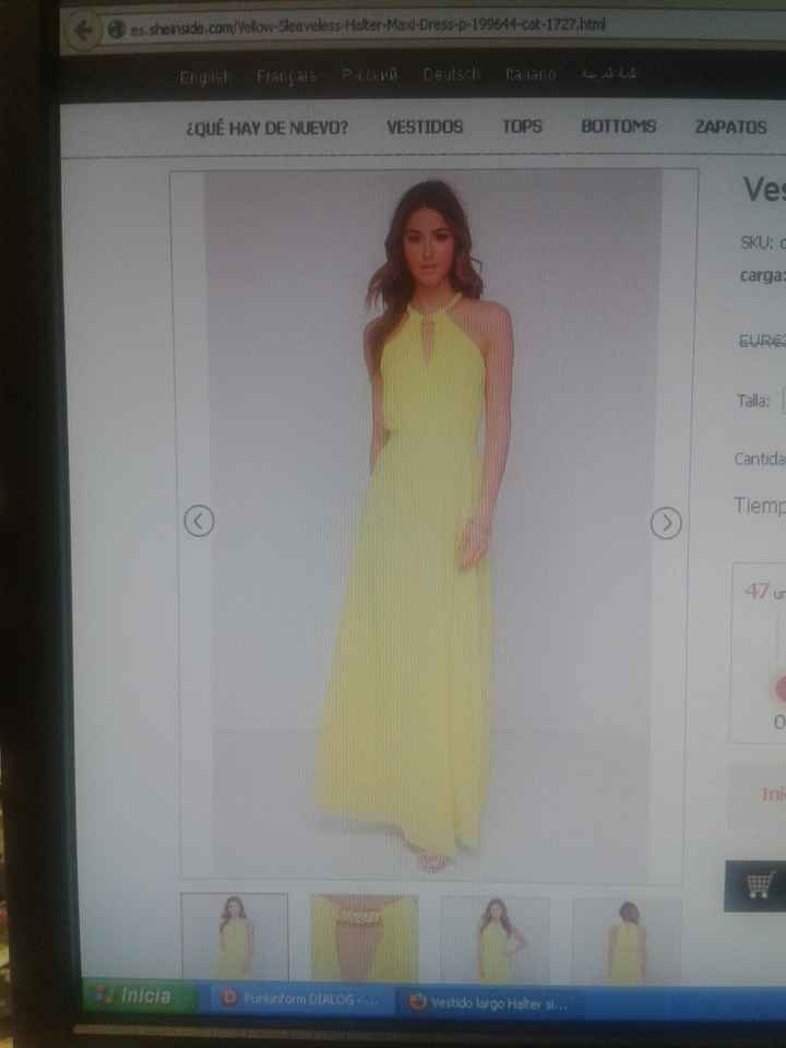 Vestido amarillo. ayuda xfavor - 1