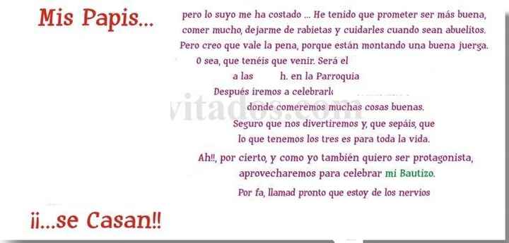 texto invitación