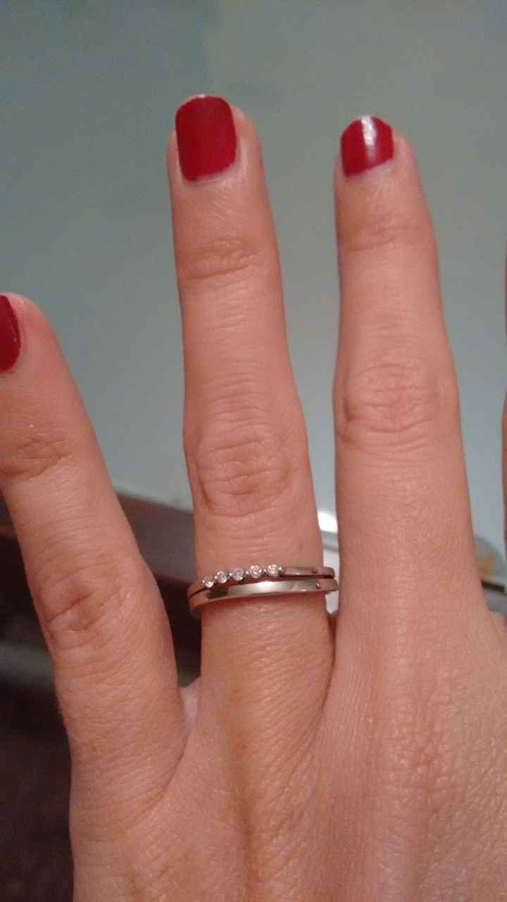 Nuestros anillos de compromiso... - 1