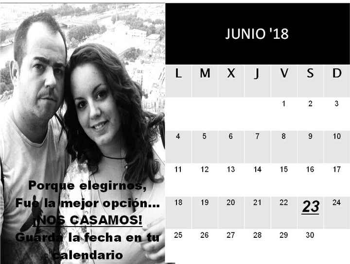 Nuestro save the date - 1