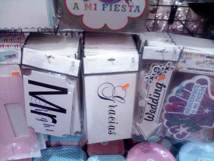 Carteles para boda desde 0,60€ - 1
