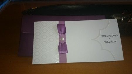por fin, mis invitaciones de boda!!!!