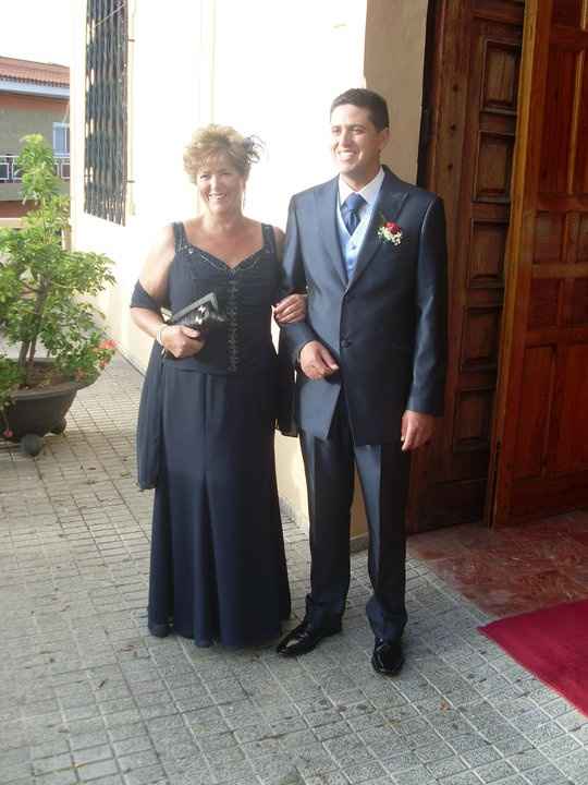 El novio y su mamá