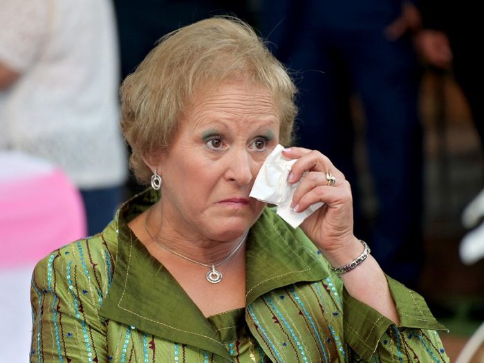Mi suegra llorando