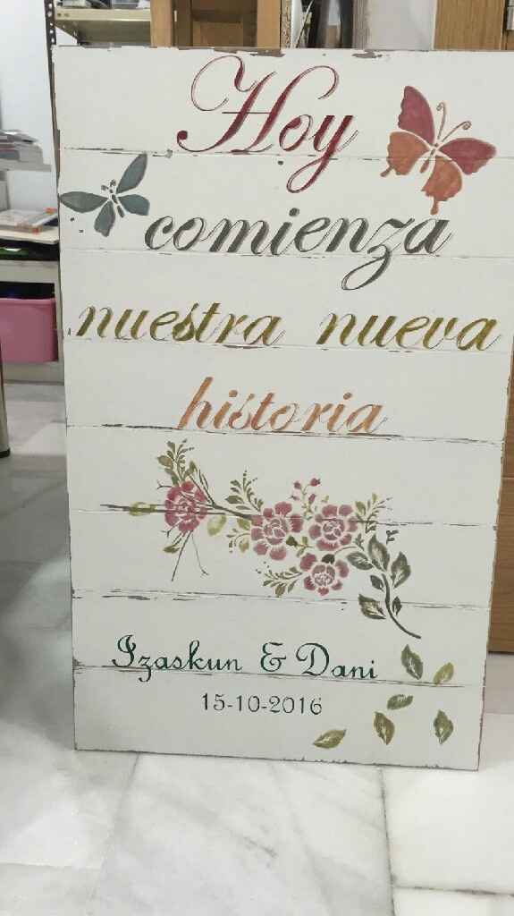 Mi cartel de bienvenida me tiene enamorada - 1
