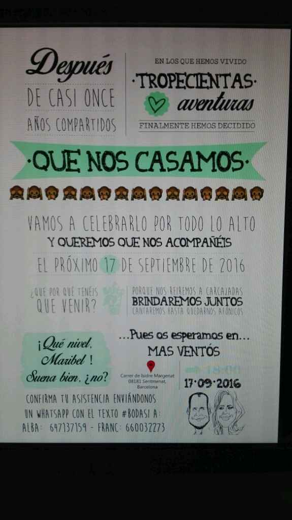 Invitaciones 'caseras' - 1