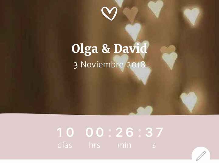 10 días.. ⏰ 🤵 👰 - 1