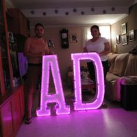 Mi chico es un crack letras gigantes con led - 2