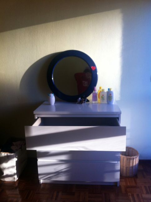 Cómoda cuarto blanca