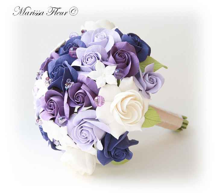Ramo de novia morado y lila - 1