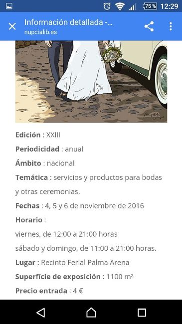 Feria nupcial palma arena info - 2