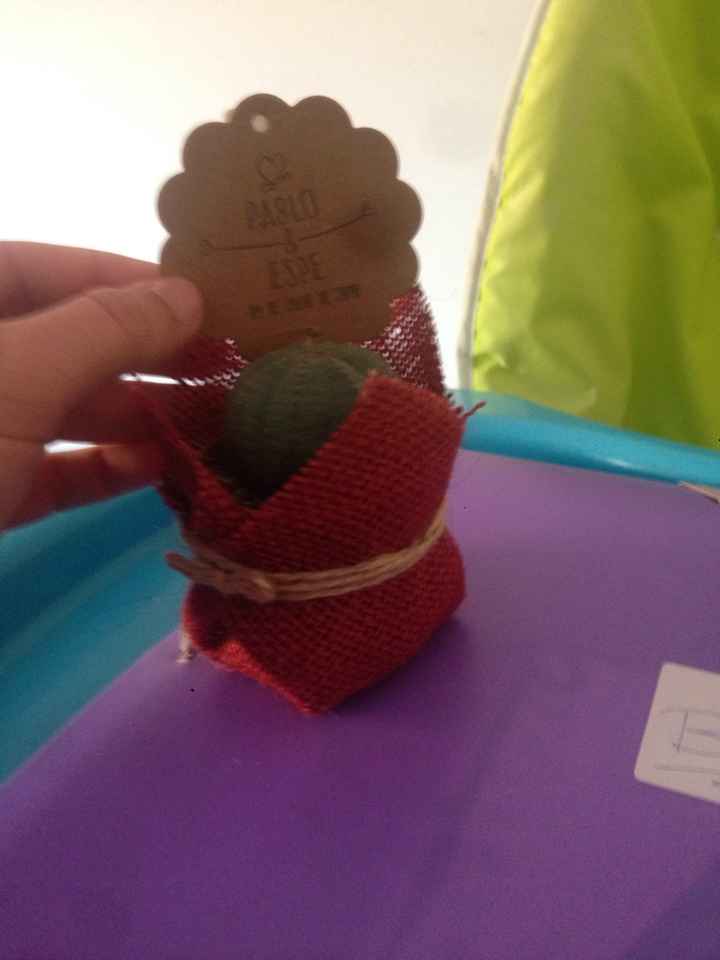 Mini suculentas como detalle de boda para las invitadas - 1