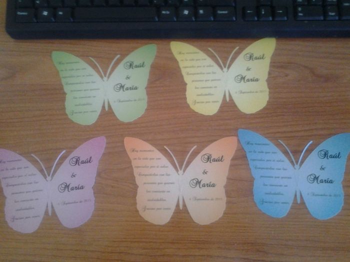mariposas de agradecimiento