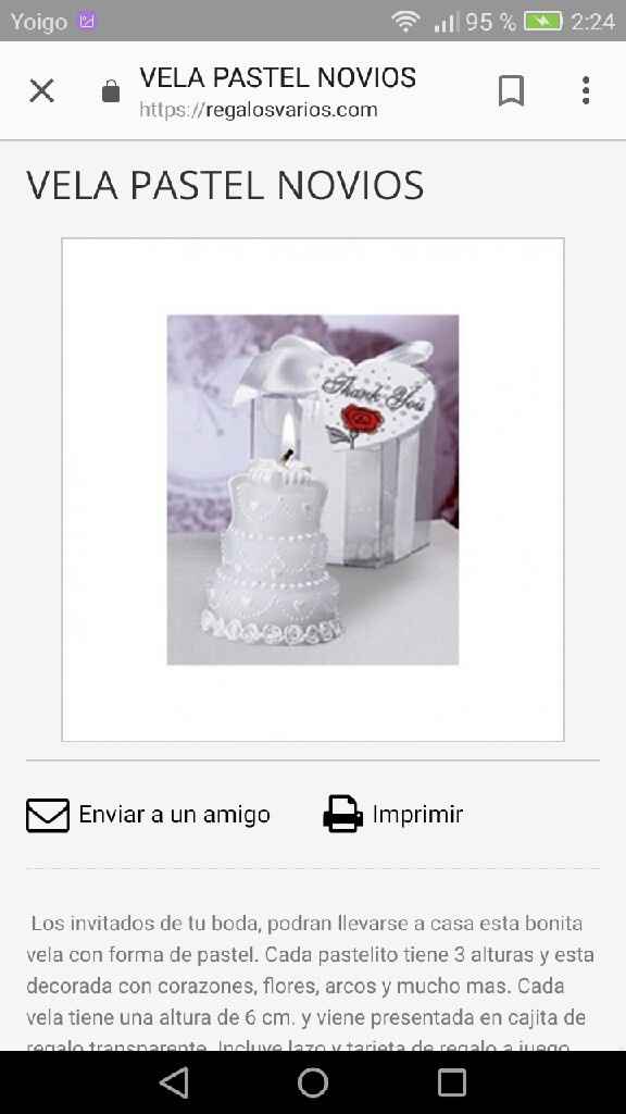  Velas detalle boda - 1