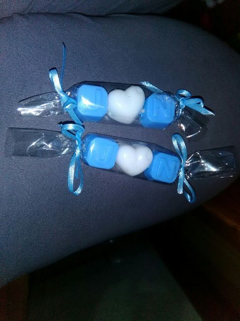 Caramelos de jabon con iniciales - 1